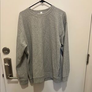 Lululemon Athletica Women's Gray Textured Sweatshirt